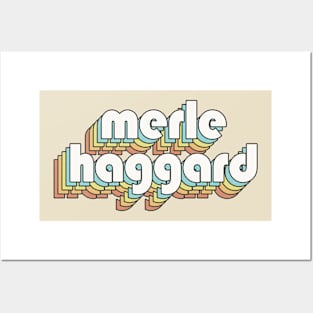 Retro Merle Haggard Posters and Art